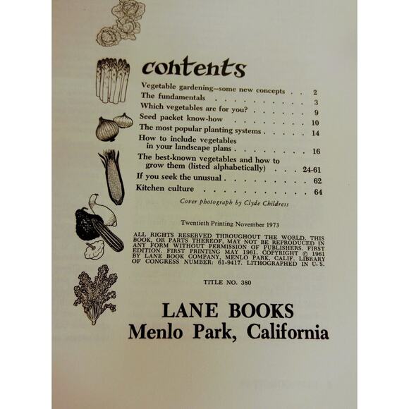 Lot of 2 - Vtg 1970s - Vegetable Gardening / Organic Gardening - Sunset Books PB - Picture 10 of 16